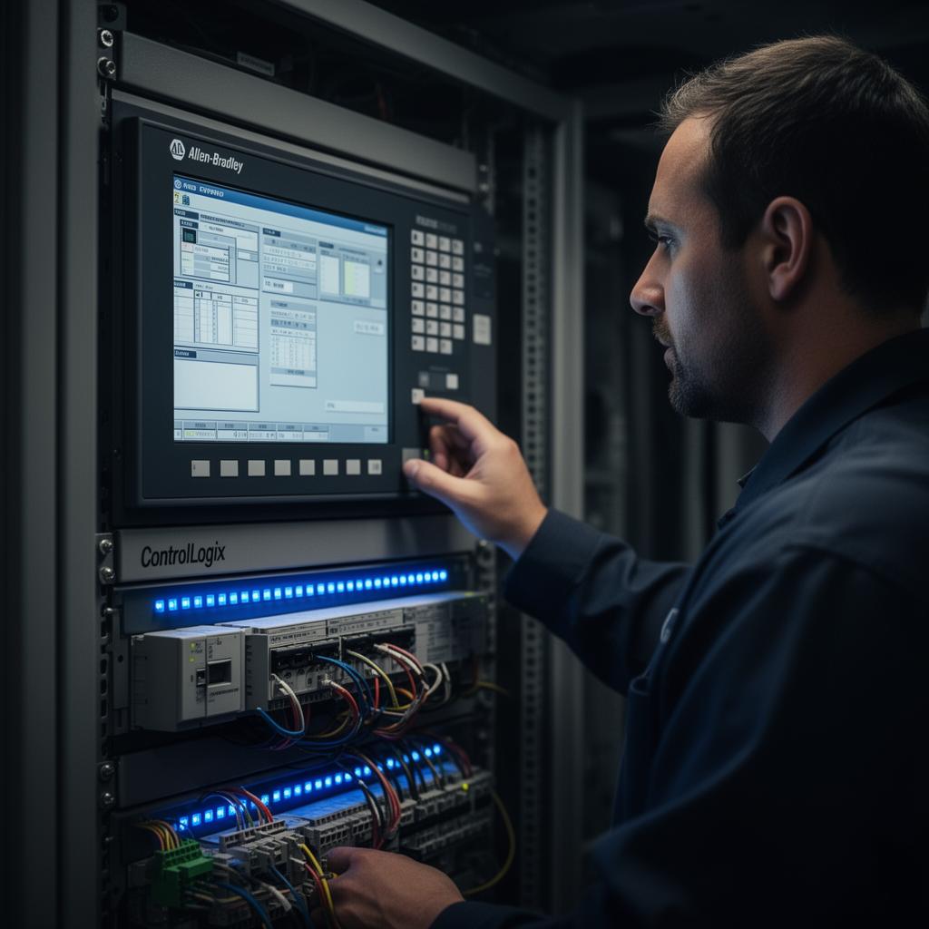 PLC systems detail background image